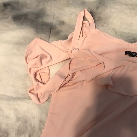 Pink Cold-Shoulder Top - Picture 2 of 3